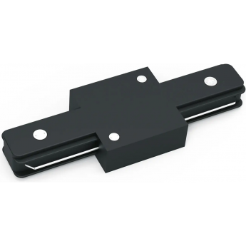 Коннектор GAUSS для трековых шинопроводов прямой (I) черный